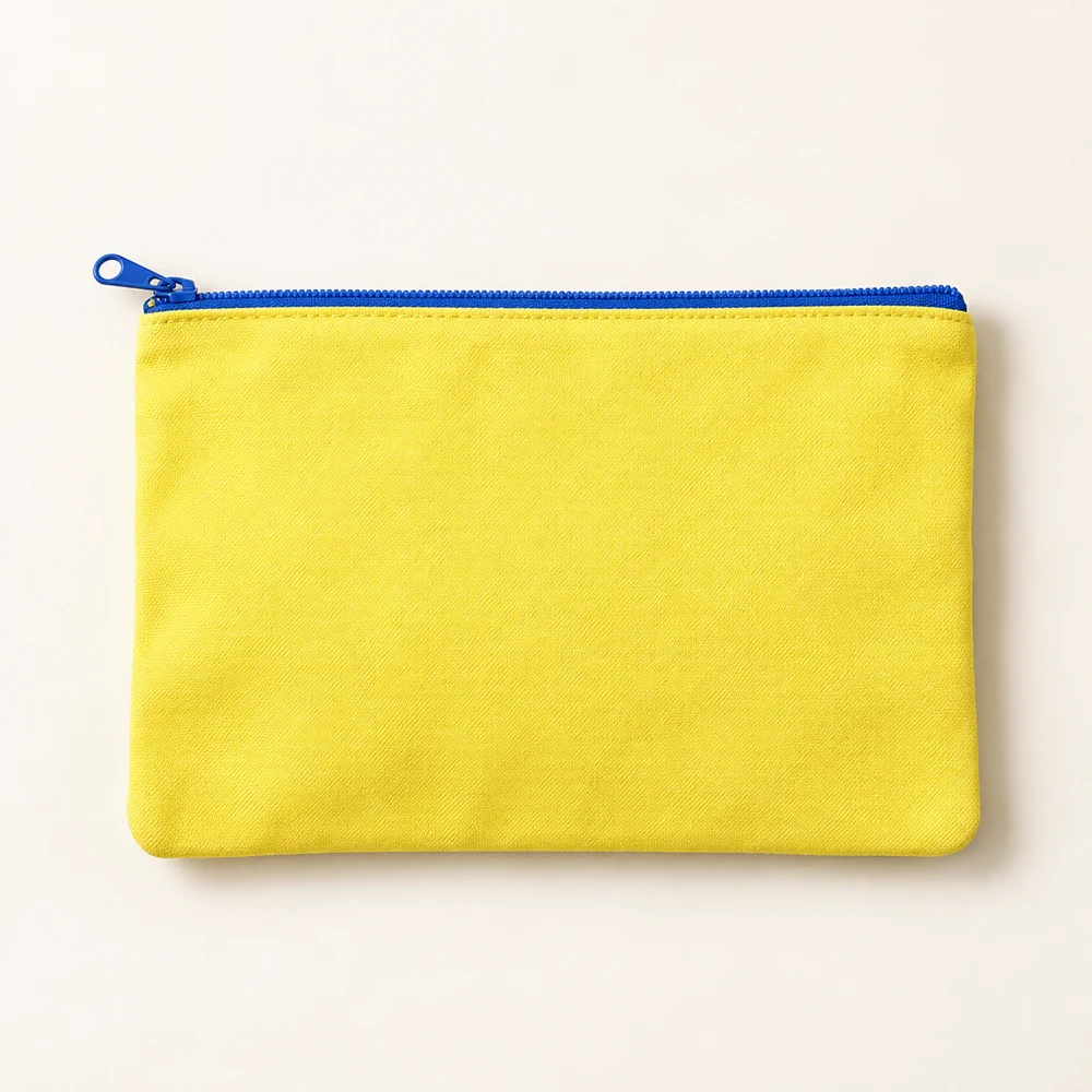 Sunny Zip Beach Pouch — Lemon, included pieces