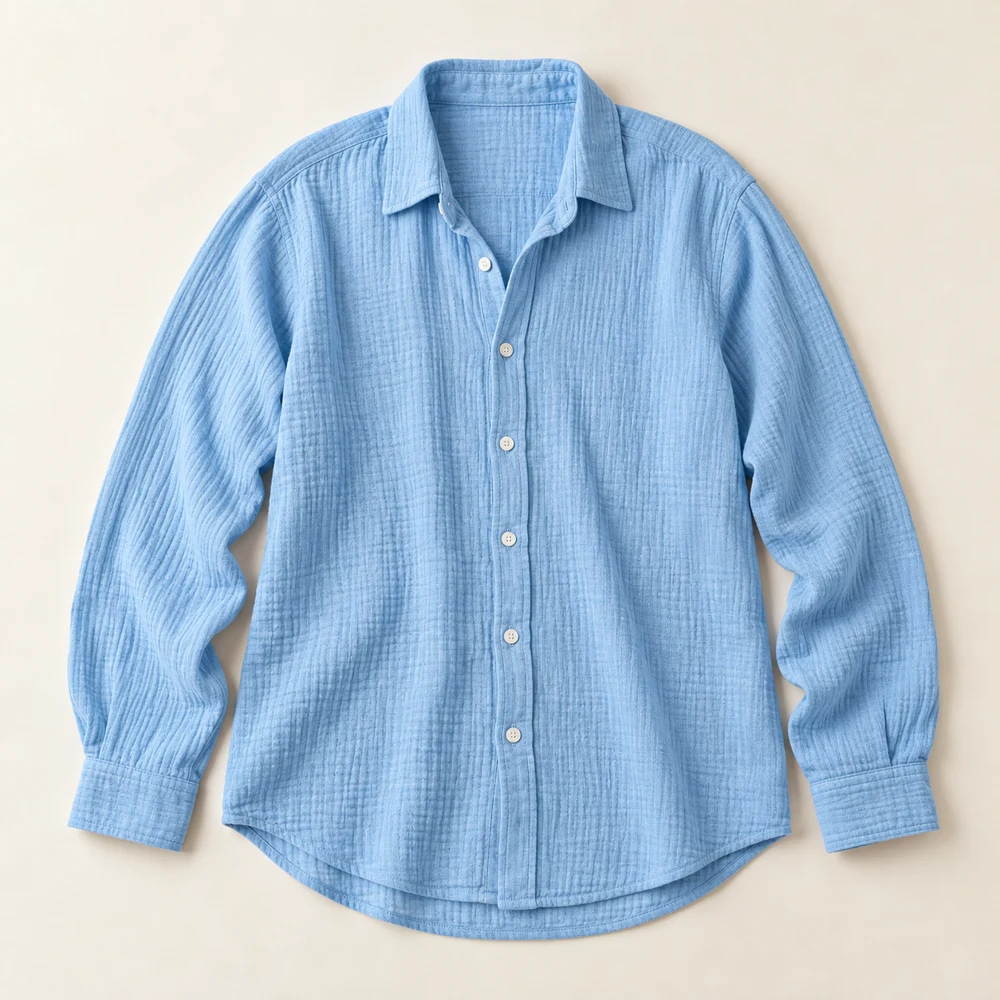 Breeze Oversized Beach Shirt — Sky, included pieces